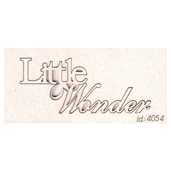 Chipboard Lettering Little wonder