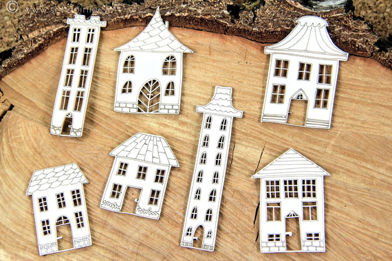 Chipboard Cosy houses - Just Chillin 