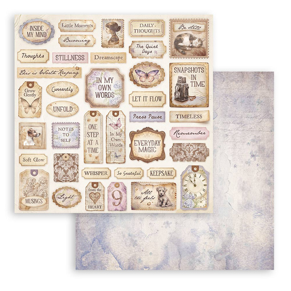 Set of scrapbooking papers 30x30 - Quiet Days - Stamperia