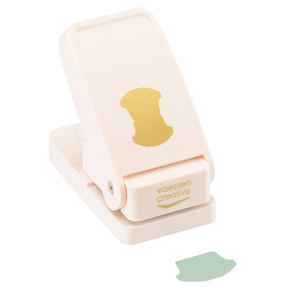 Whale-Tail Tab decorative punch - Vaessen Creative - bookmark