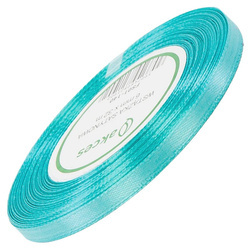 Turquoise satin ribbon 6mm - 32mb