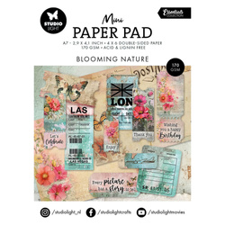 A7 set of papers with scrapbooking elements - Blooming Nature