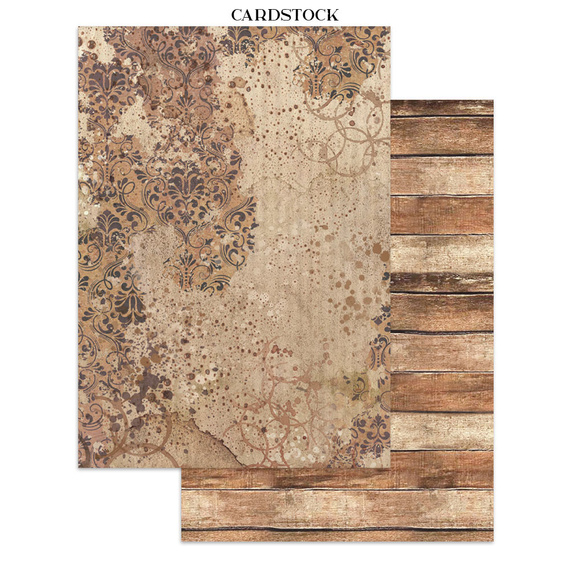 Junk Journal set of papers, stickers and elements - Coffee & Chocolate - Stamperia 