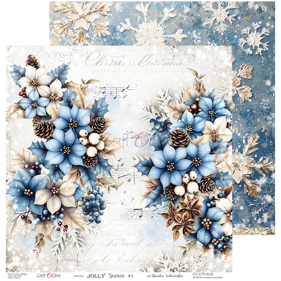 Set of scrapbooking papers 30x30 - Craft o'clock - Jolly Season