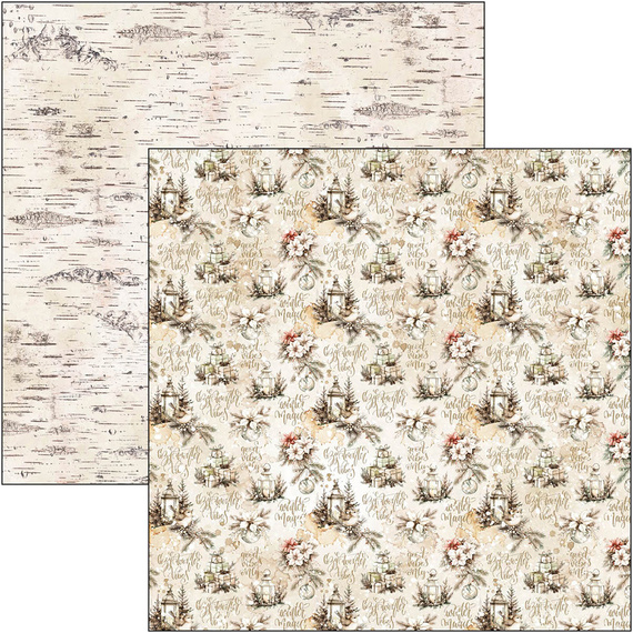 Set of scrapbooking papers 30x30cm - Paper Pad - Ciao Bella - Winter Season