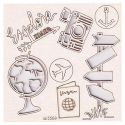 Chipboard - Hello World - Explore more - Scrapiniec