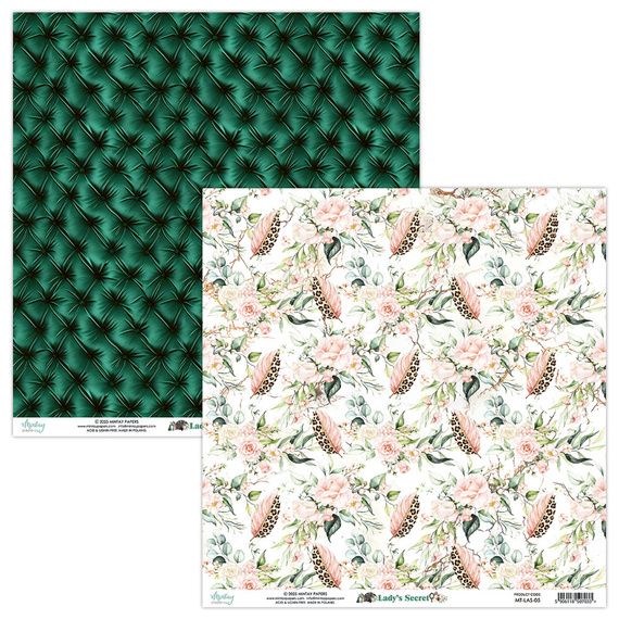 Set of scrapbooking papers 20x20 - Mintay - Lady's Secret