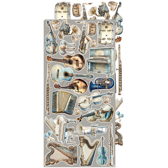 Time scrapbooking accessories set - Craft o'clock -Melody of My Soul - MIX