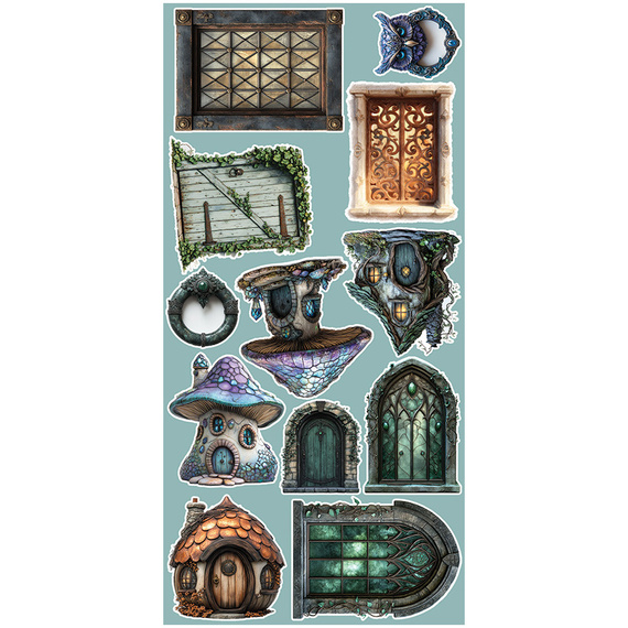 Time scrapbooking accessories set - Craft o'clock - Alchemy