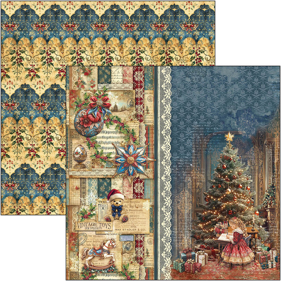 Set of scrapbooking papers 30x30cm - Paper Pad - Ciao Bella - Toy Shop