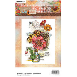 Transparent stamp - StudioLight - Wildflower basket flower basket