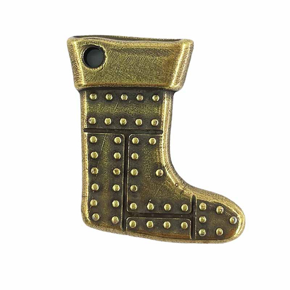 Electroplated metal ornament - Gift Sock 1.2