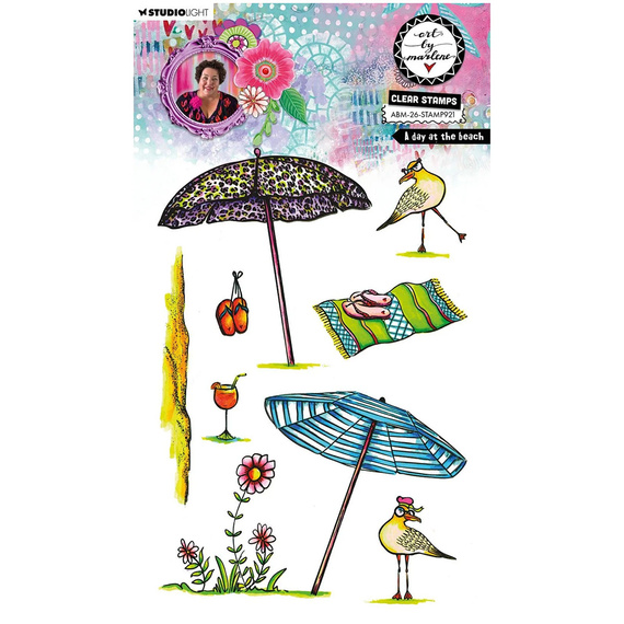 Stamp - StudioLight -  A day at the beach Art by Marlene 
