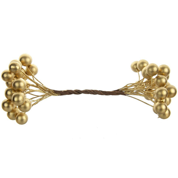 Gold berries of mountain ash