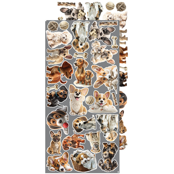 Time scrapbooking accessories set - Craft o'clock - Lovely Pets - mix 02