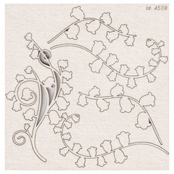 Chipboard - Lilly of the valley - flowers 
