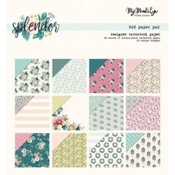 Scrapbooking Craft Papier Set 15x15 - MME - Splendor
