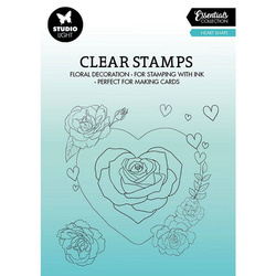 Transparent stamp - StudioLight - Heart heart with flowers