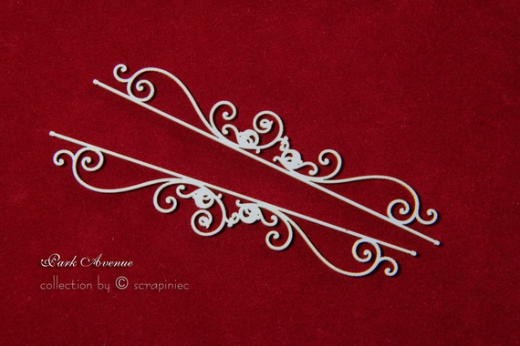 Chipboard Ornamental borders 06 - Park Avenue