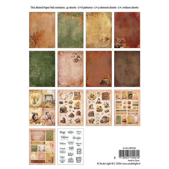 Set of papers with elements A5 - Studio Light - Autumn Vibes