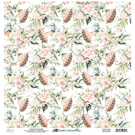 Scrapbooking paper 30x30 - Mintay - Lady's Secret 05