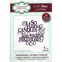 Die - Creative Expressions - So Many Candles
