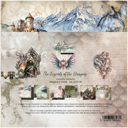 Set of 20x20 papers - Alchemy of Art - The Legends of the Dragons
