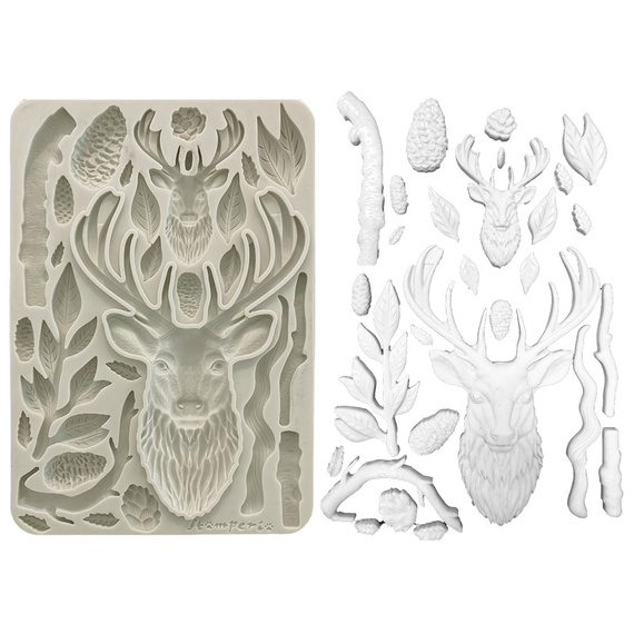 Silicone mold - The Owl's House - deer - Stamperia