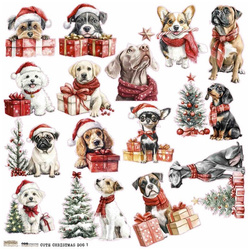 Stickers paper - ScrapLove - Cute Christmas Dog 1