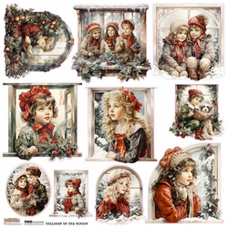 Stickers paper - ScrapLove - Children at the Window 1