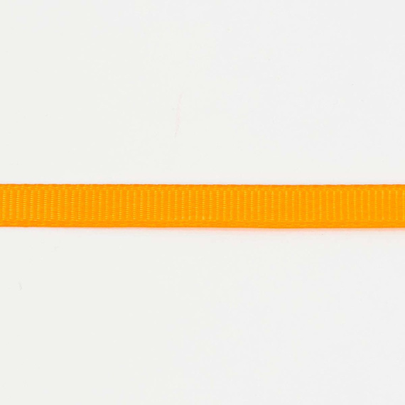 Ribbon / grosgrain ribbon 6mm orange 22.5mb