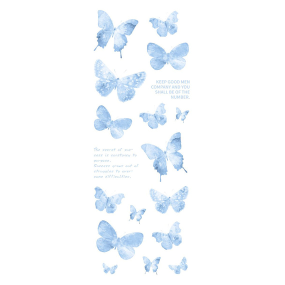 Stickers foil - Pink butterflies