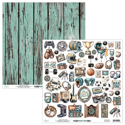 30x30 scrapbooking emment paper - Mintay - Man Cave