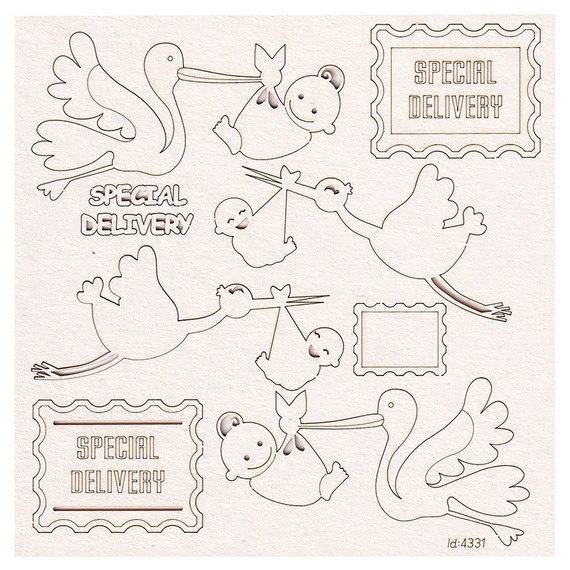 Chipboard - Storks Special Delivery! 