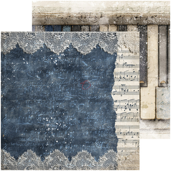 Set of scrapbooking papers 20x20 - Craft o'clock - Melody of My Soul mix