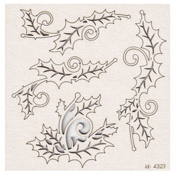 Chipboard - Holly Jolly - branches