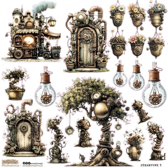 Stickers paper - ScrapLove - Steampunk 5