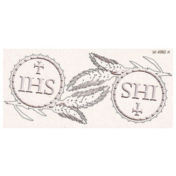 Chipboard - host with an ear on grain - Tatting Communion 