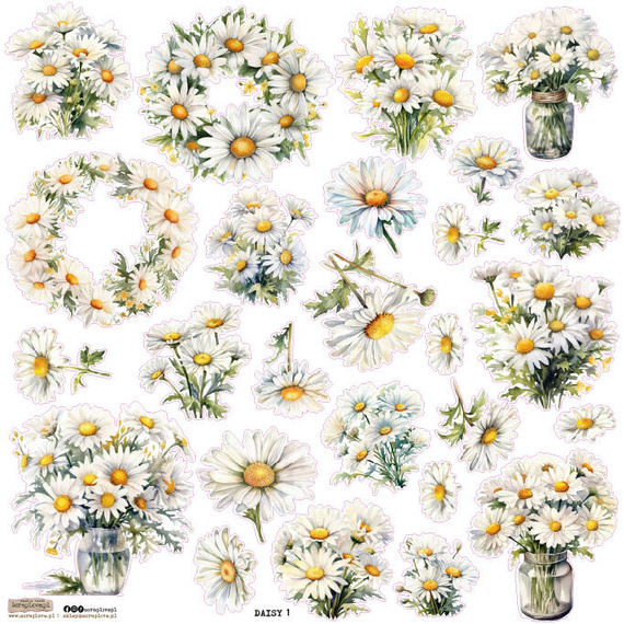 Stickers - ScrapLove - Daisies