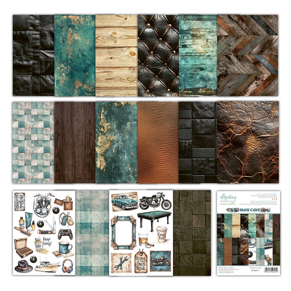 Supplementary notebook of scrapbooking papers 15x20 - Mintay - Man Cave