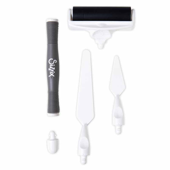 3-in-1 tool set - Sizzix rubber roller spatula roller