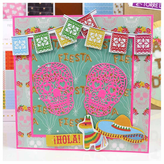 Scrapbooking Craft Papier Set 15x15 - Fiesta Fun - Simply Creative