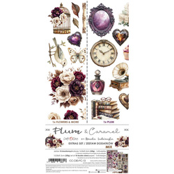 Time scrapbooking accessories set - Craft o'clock - Plum & Caramel - MIX