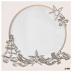 Chipboard - frame - Christmas Sketch