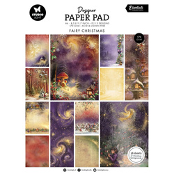 Set of A4 scrapbooking papers and elements - Fairy Christmas