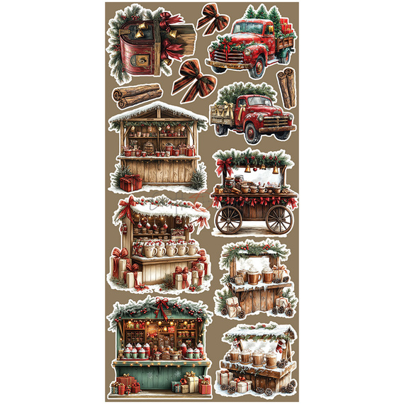 Scrapbooking paper set - Extras Set - Craft o'clock - Oh Christmas Night  MIX