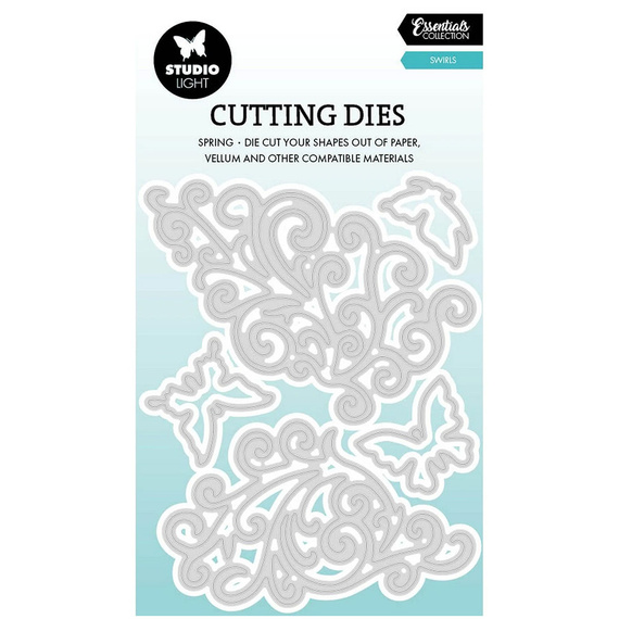 Cutting Die - StudioLight - Swirls butterflies