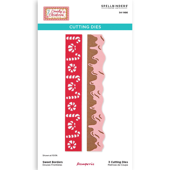 Cutting Die - Candy Christmas - Sweet Borders - Stamperia