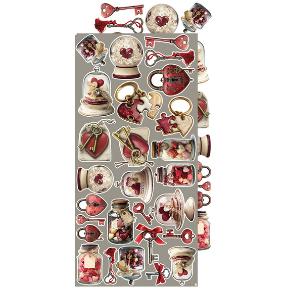 Time scrapbooking accessories set - Craft o'clock - Plum & Caramel - MIX