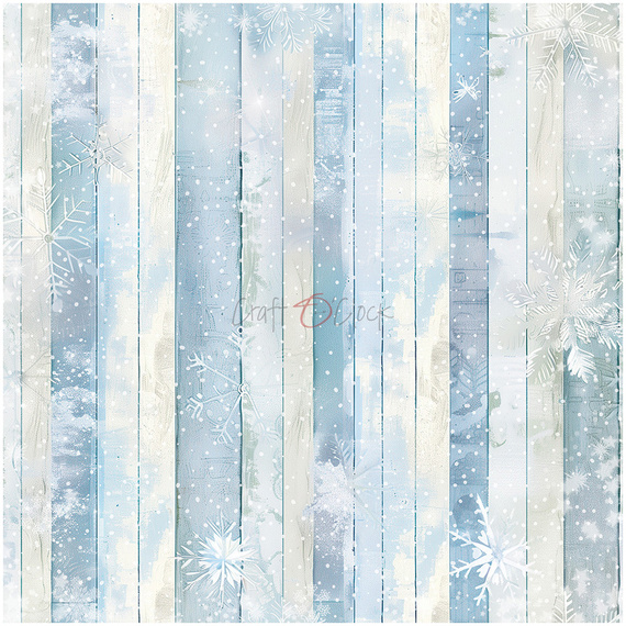 Set of scrapbooking papers 20x20 - Craft o'clock - Jolly Season - BASIC